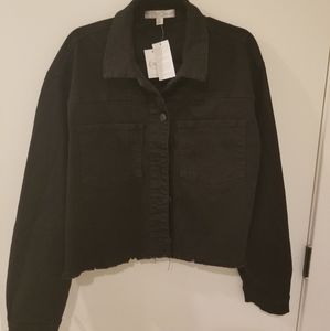 Denim Jacket with fringe detail